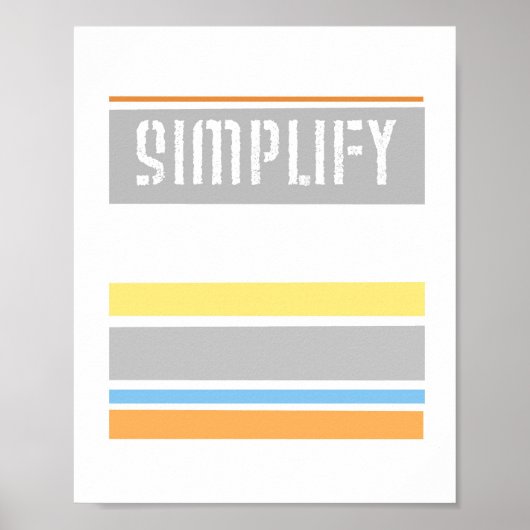 Textplaner Vereinfachen pastellfarbene Streifen Poster (Vorne)