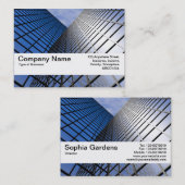 Textrahmen V2 - Reflektierender Büroblock Visitenkarte (Vorne/Hinten)