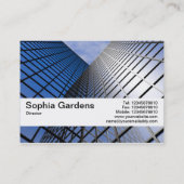 Textrahmen V2 - Reflektierender Büroblock Visitenkarte (Rückseite)