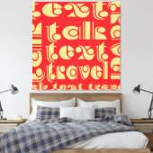 Textreisen Leinwanddruck (Insitu (Schlafzimmer))