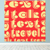 Textreisen Leinwanddruck (Insitu (Holzboden))