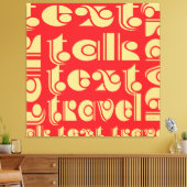 Textreisen Leinwanddruck (Insitu (Wohnzimmer))