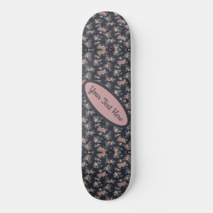 Textsatz mit beliebigem Namen Rosa Rose Skateboard