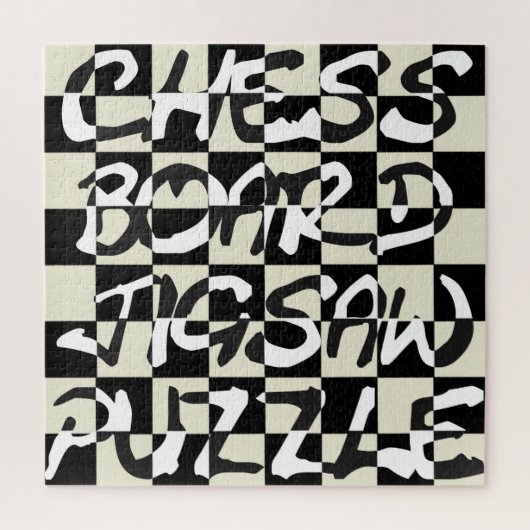Textschachbrett mit invertiertem Text Puzzle (Vertikal)