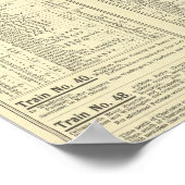 Textseite Atlantische Küstenlinie Poster (Ecke)