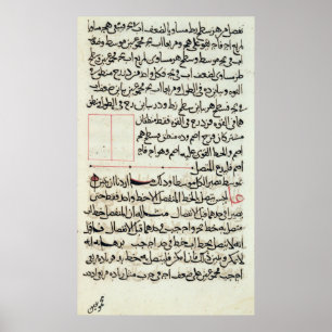 Textseite aus 'Elements', einer Buchgeometrie Poster