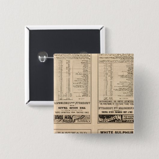 Textseite Chesapeake und Ohio Ry Button (Vorne & Hinten)