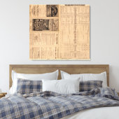 Textseite der Lehigh Valley Railroad Leinwanddruck (Insitu (Schlafzimmer))
