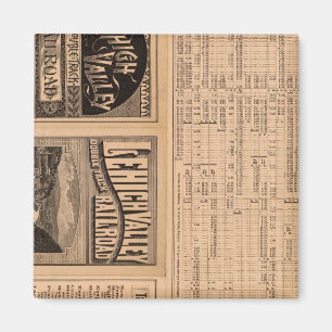 Textseite der Lehigh Valley Railroad Magnet