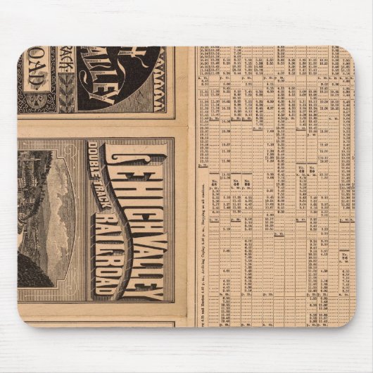 Textseite der Lehigh Valley Railroad Mousepad (Vorne)