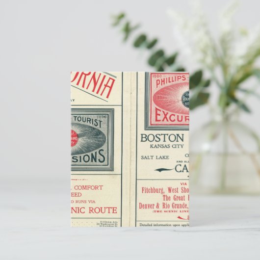 Textseite der Phillips Tourist Exkursionen Postkarte (Stehend Vorderseite)