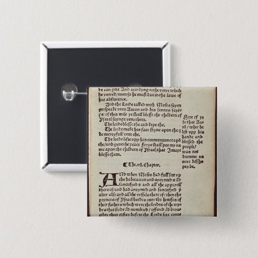 Textseite des alten Testaments Button (Vorne & Hinten)