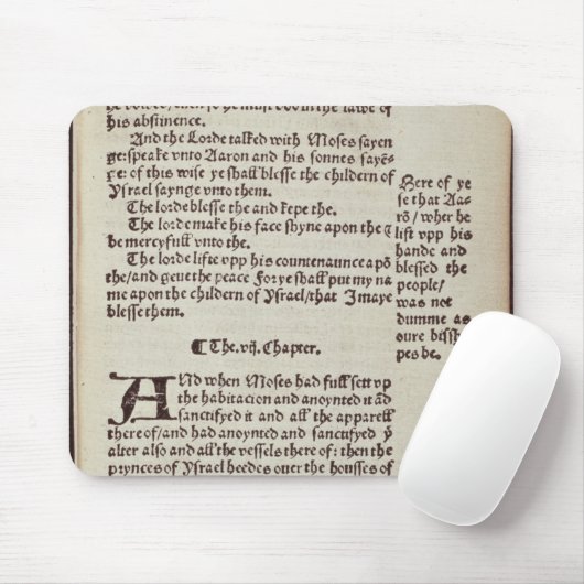 Textseite des alten Testaments Mousepad (Mit Mouse)