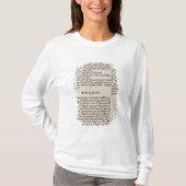 Textseite des alten Testaments T-Shirt (Vorderseite)