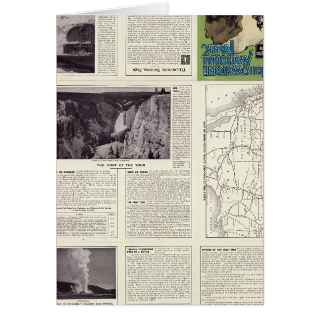 Textseite des Yellowstone-Nationalparks 2 (Vorne)