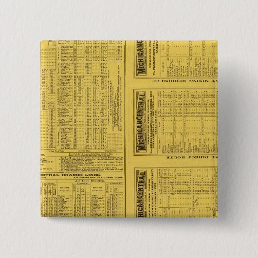 Textseite Michigan Zentralbahn Button (Vorderseite)