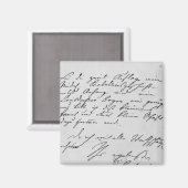 Textseite mit Unterschrift Magnet (Vorderseite/Rückseite)