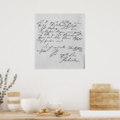 Textseite mit Unterschrift Poster (Küche)