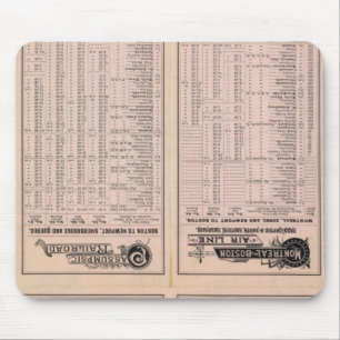 Textseite Montreal und Boston Air Line Mousepad