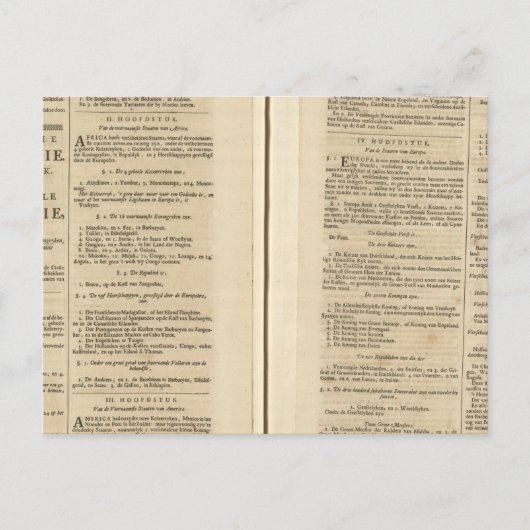 Textseite - Neuer Welatlas Postkarte (Vorderseite)