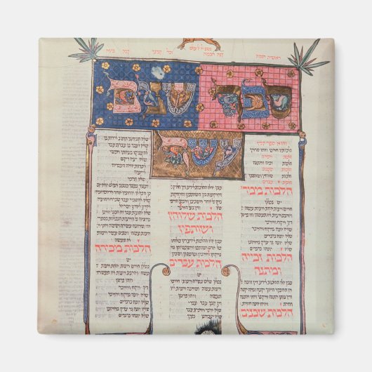 Textseite und Illustration Magnet (Vorne)