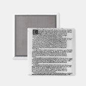 Textseite von "La Gazette" Magnet (Vorderseite/Rückseite)