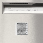 Textseite von "La Gazette" Magnet (In Situ (Geschirrspüler))