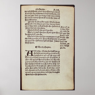 Textseite zum alten Testament Poster