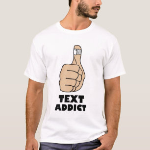 Textsüchtiger T-Shirt