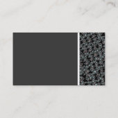 Texttone - Abstrakte interfacettierte Diamanten Visitenkarte (Rückseite)