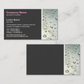 Texttone - Regen auf meinem Fenster Visitenkarte (Vorne/Hinten)