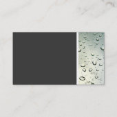 Texttone - Regen auf meinem Fenster Visitenkarte (Rückseite)