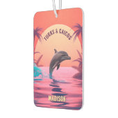 Texttürme und Caicos-Dolphin Autolufterfrischer (Links)