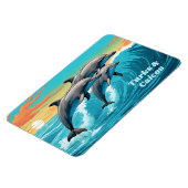 Texttürme und Caicos-Dolphin Magnet (Linke Seite)