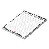 Textupsel für moovelous Cow Print Lined Stationery Notizblock (Rotiert)