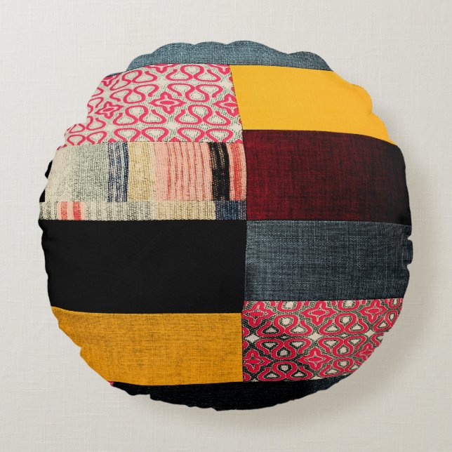 Textur21 Rundes Kissen (Vorderseite)