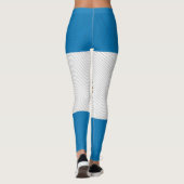 Textur Argentinien Flaggen Leggings. Leggings (Rückseite)