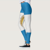 Textur Argentinien Flaggen Leggings. Leggings (Links)