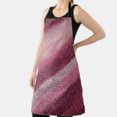 Textur aus gegossenem Stoff, lila-rosa abstrakt. Schürze (InSitu)