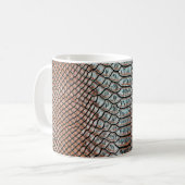 Textur aus Hautschleid,Krokodil,l Kaffeetasse (Vorderseite Links)