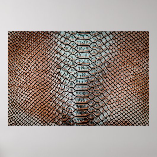 Textur aus Hautschleid,Krokodil,l Poster (Vorne)