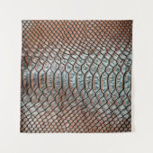 Textur aus Hautschleid,Krokodil,l Wandteppich (Vorderseite (Horizontal))