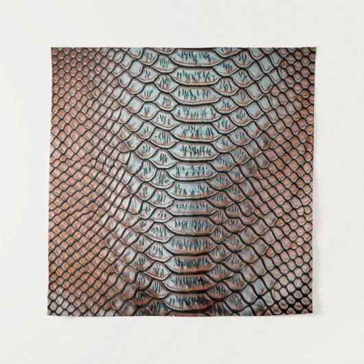 Textur aus Hautschleid,Krokodil,l Wandteppich (Vorderseite)