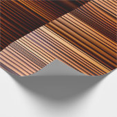 Textur aus Holz geometrisches Muster Geschenkpapier (Ecke)