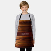 Textur aus Holz geometrisches Muster Schürze (Getragen)