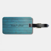 Textur aus Holz, vereinfachende Blume Gepäckanhänger (Rückseite horizontal)