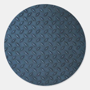 Textur aus industriellem Metall Runder Aufkleber
