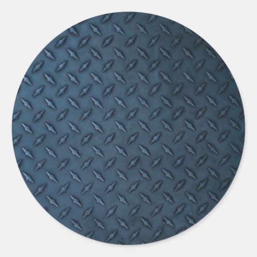 Textur aus industriellem Metall Runder Aufkleber (Vorderseite)