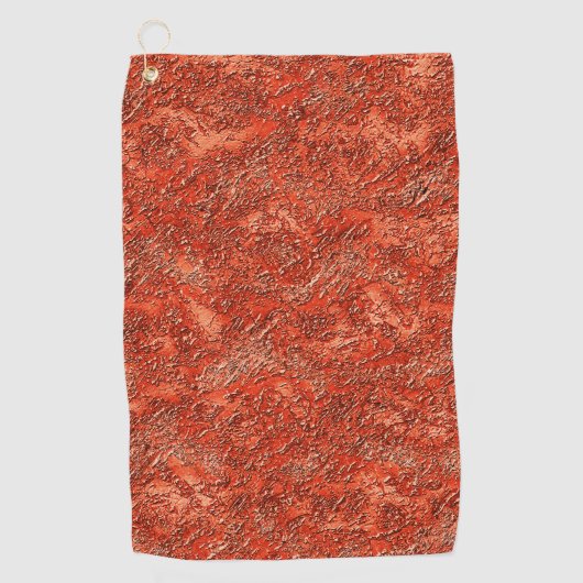 Textur aus kleinen Furchen auf Kardinal rot bis Ku Golfhandtuch (Vorderseite)