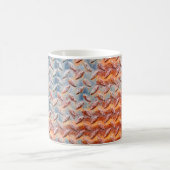 Textur aus rostigem Metallgewebe. Closeup Rusty Me Kaffeetasse (Mittel)